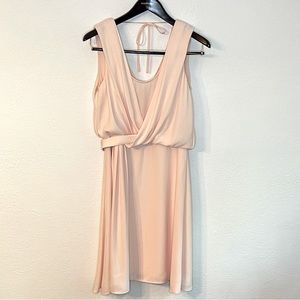 White House / Black Market - Blush Sleeveless A Line dress, Size 6